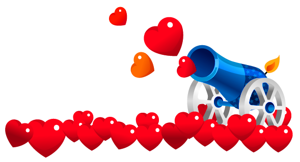 589x319 Valentines Heart Cannon Clipart Picture 0 Image