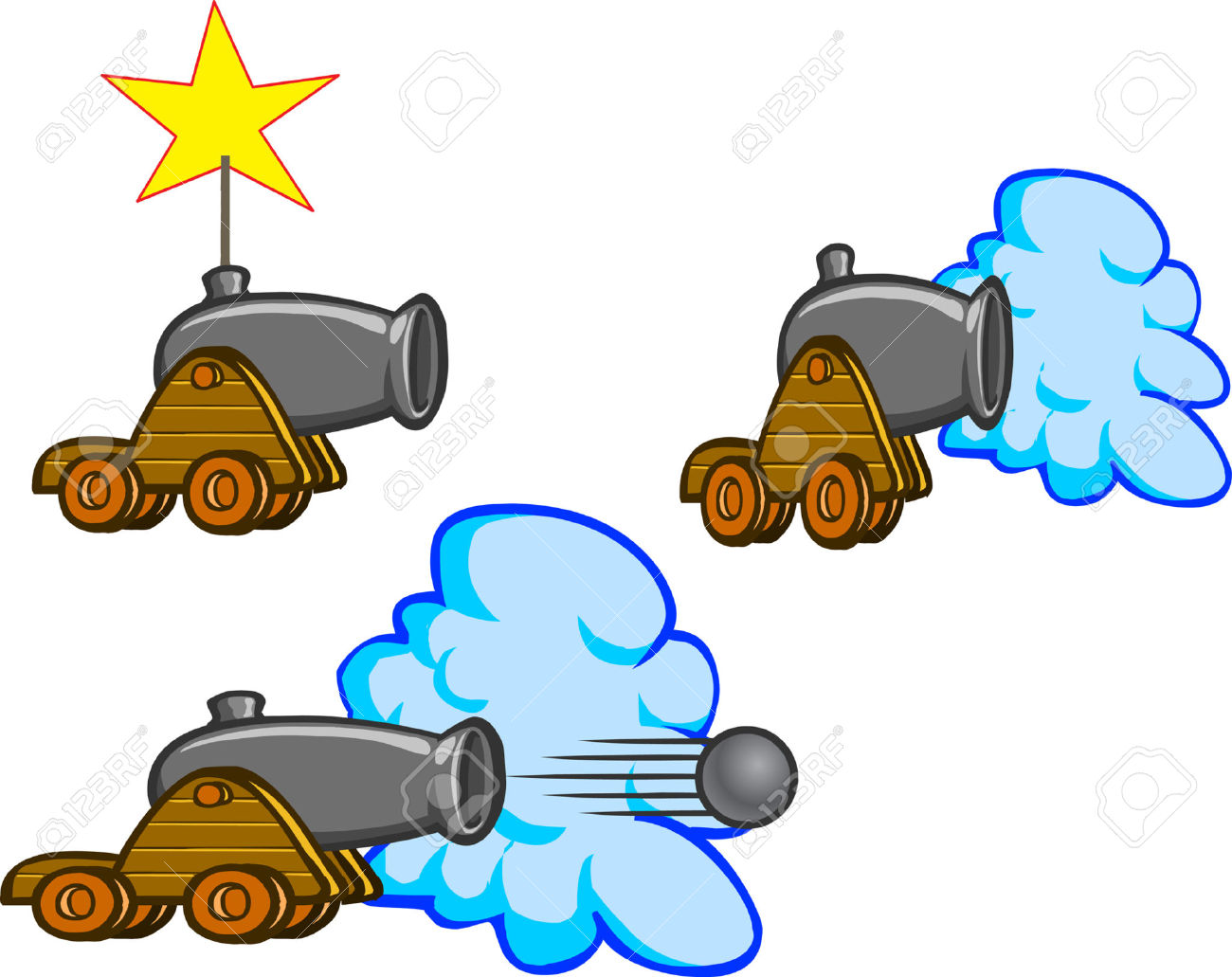 1300x1031 Cannon Fire Clipart
