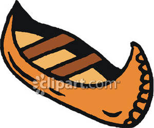 300x250 Canoe Clipart Cartoon