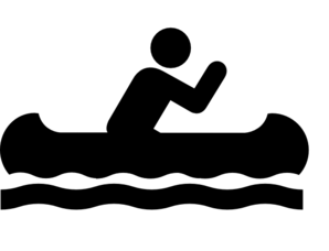 298x228 Canoe Acsess Black Clip Art