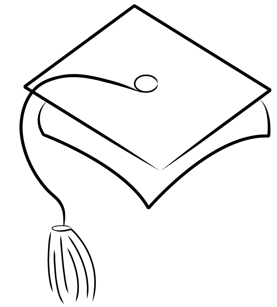 902x1000 Good How To Draw A Graduation Cap 84 With Additional Design