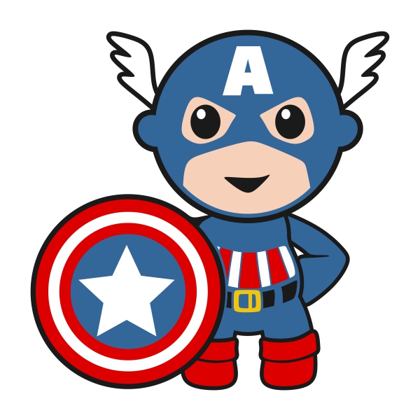 600x600 Baby Clipart Captain America
