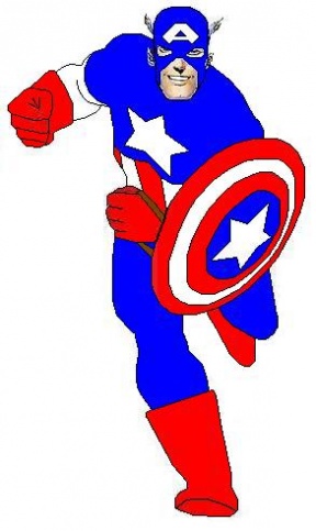 288x483 Captain America Clipart