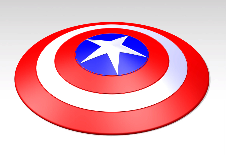 741x508 Captain America's Shield