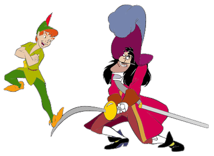 417x305 Peter Pan Amp Captain Hook Clip Art Disney Clip Art Galore