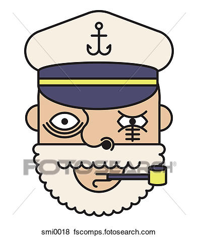 393x470 Stock Illustration Of Ship Captain Smi0018