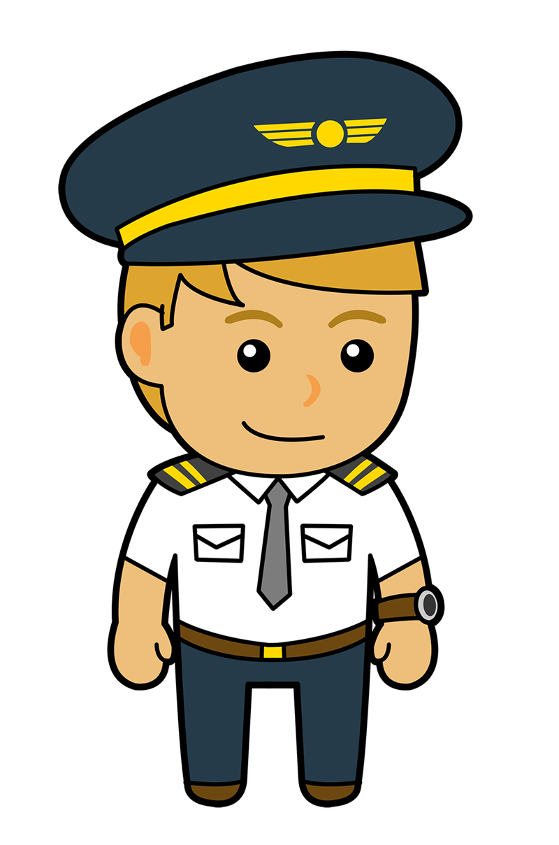 800x1209 Airplane Clipart Captain