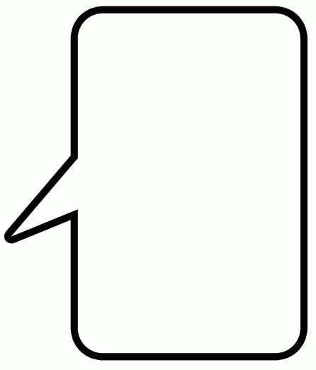 446x522 Long Clipart Speech Bubble