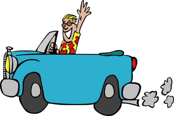 600x399 Man Driving Car Clip Art