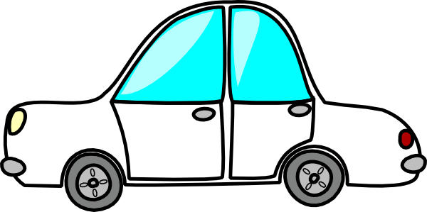 600x299 Cartoon White Car Clip Art