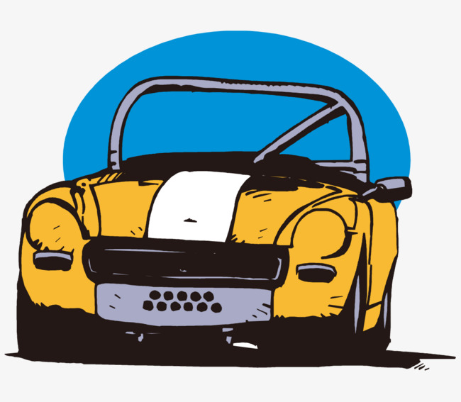 650x567 Yellow Painted Cartoon Old Cars, Yellow Car, Painted Car, Cartoon