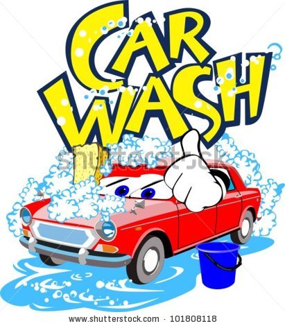 411x470 Car Wash Pictures Cartoon