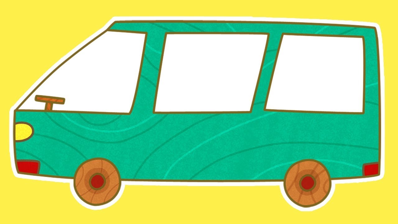 1280x720 Car Toons Minivan. Cars For Kids Amp Cartoons For Children.