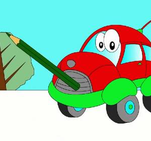 300x280 Coloring Books For Children Car Cartoons For Kids, Play Demo Video