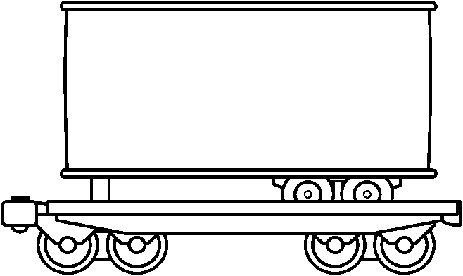 658x392 Black And White Train Car Clipart