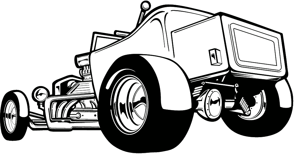 975x512 Classic Car Clipart Hot Rod