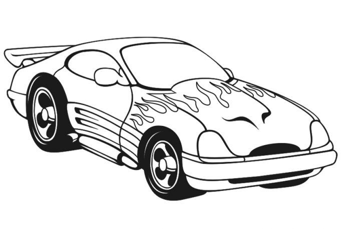 687x458 Coloring Pages Race Car Coloring Pages Coloring Race Car Pages