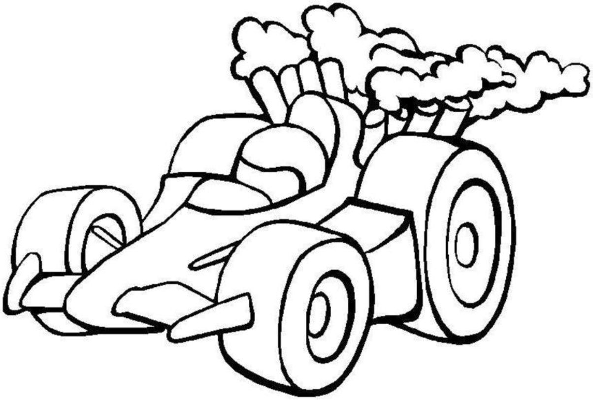 1204x813 New Race Car Coloring Page 34