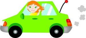 300x134 Girl In Car Clip Art
