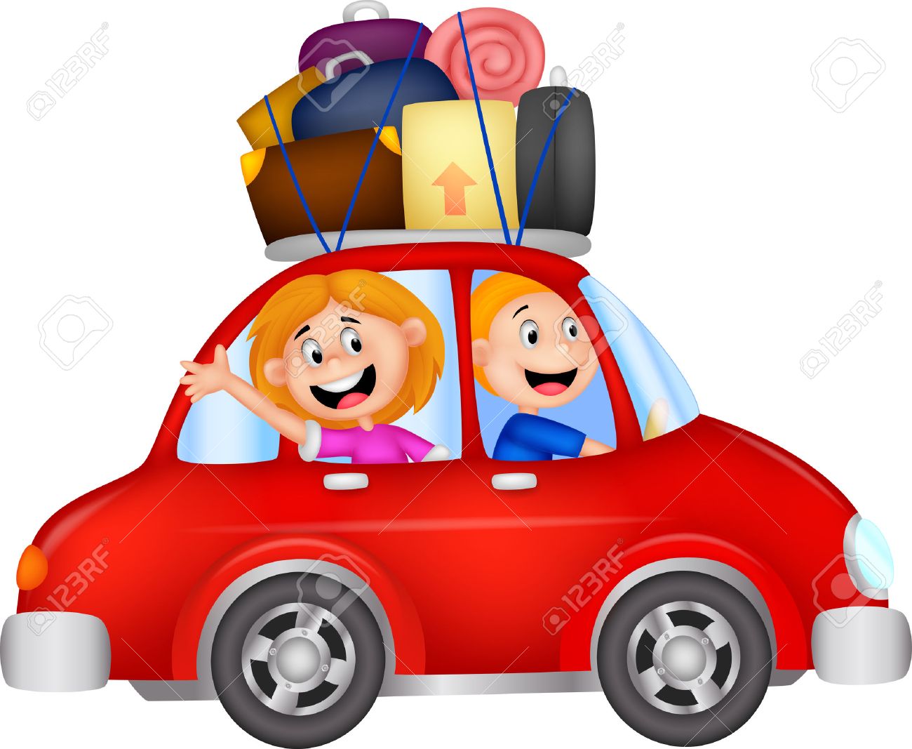 1300x1067 Family Cartoon Traveling With Car Royalty Free Cliparts, Vectors