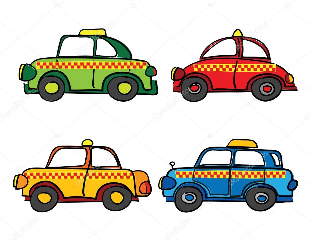 1024x791 Taxi Cars Cartoon Stock Vector Tomadesign