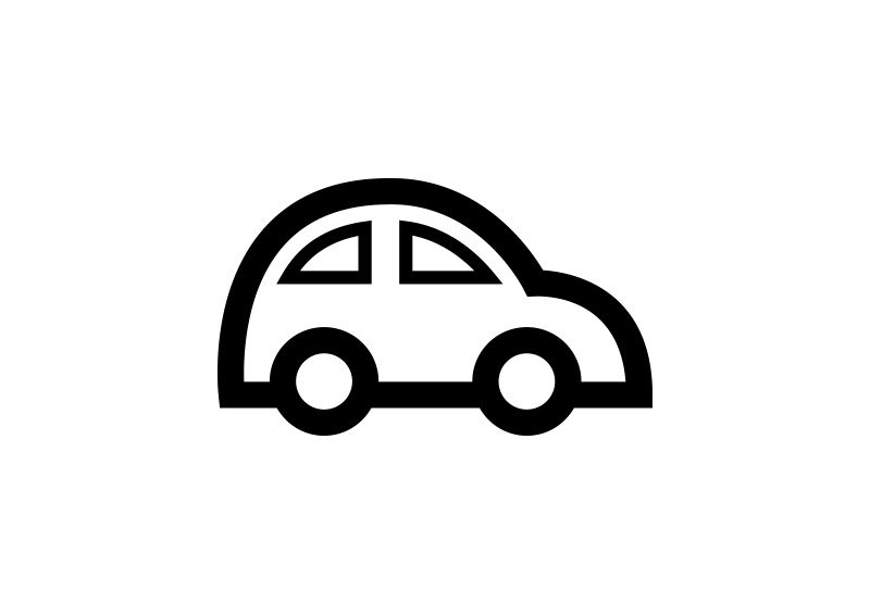 800x566 Car Outline Free Vector Icon
