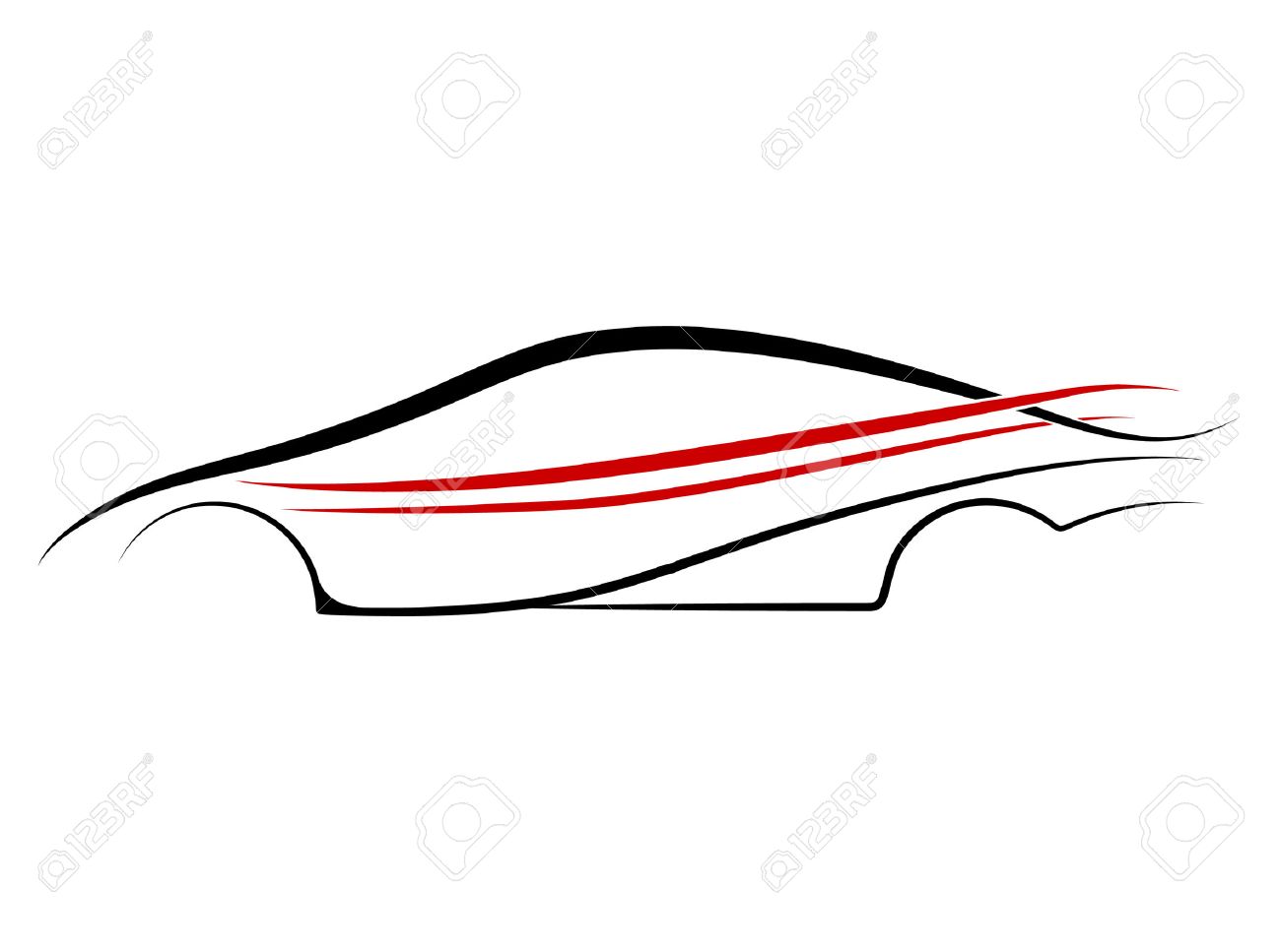 1300x967 25,599 Car Outline Cliparts, Stock Vector And Royalty Free Car