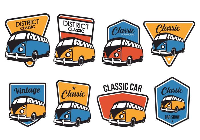 700x490 Free Classic Car Badge Vector Pack