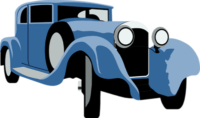 400x237 Blue Car Clipart Classic Car Show