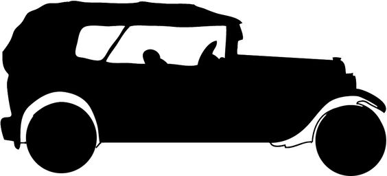 564x256 1920s Car Silhouettes Silhouette Clipart