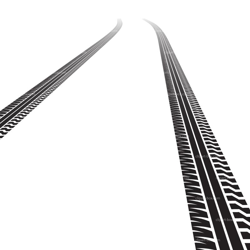 800x800 Car Tire Tracks Clipart