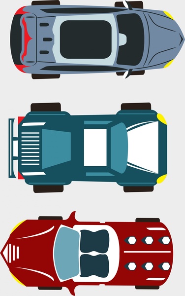 376x600 Car Sets Design Top View Style Free Vector In Adobe Illustrator Ai