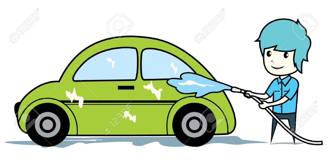 1300x643 Car Washing Royalty Free Cliparts, Vectors, And Stock Illustration