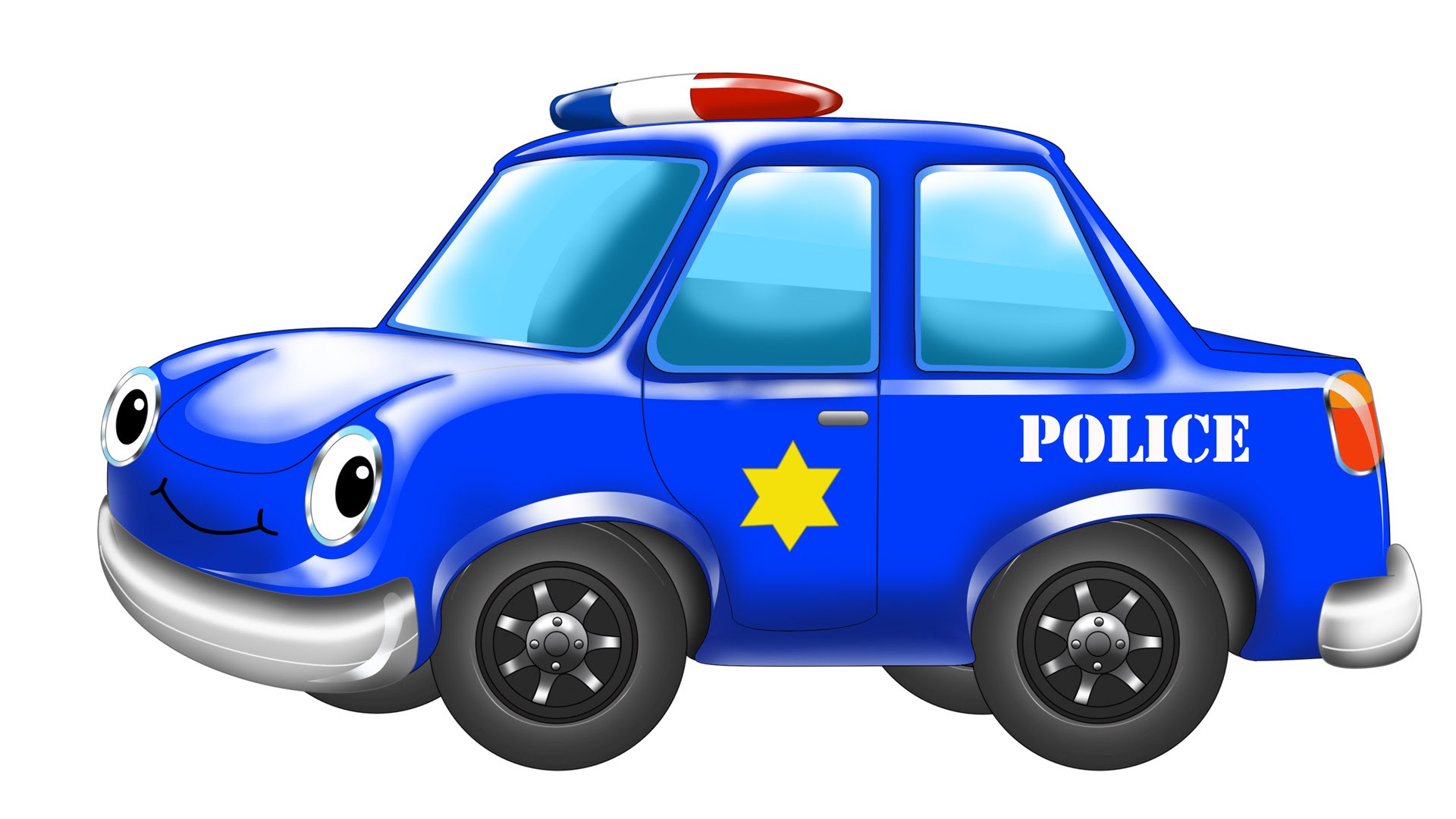 1920x1080 Blue Clipart Police Car