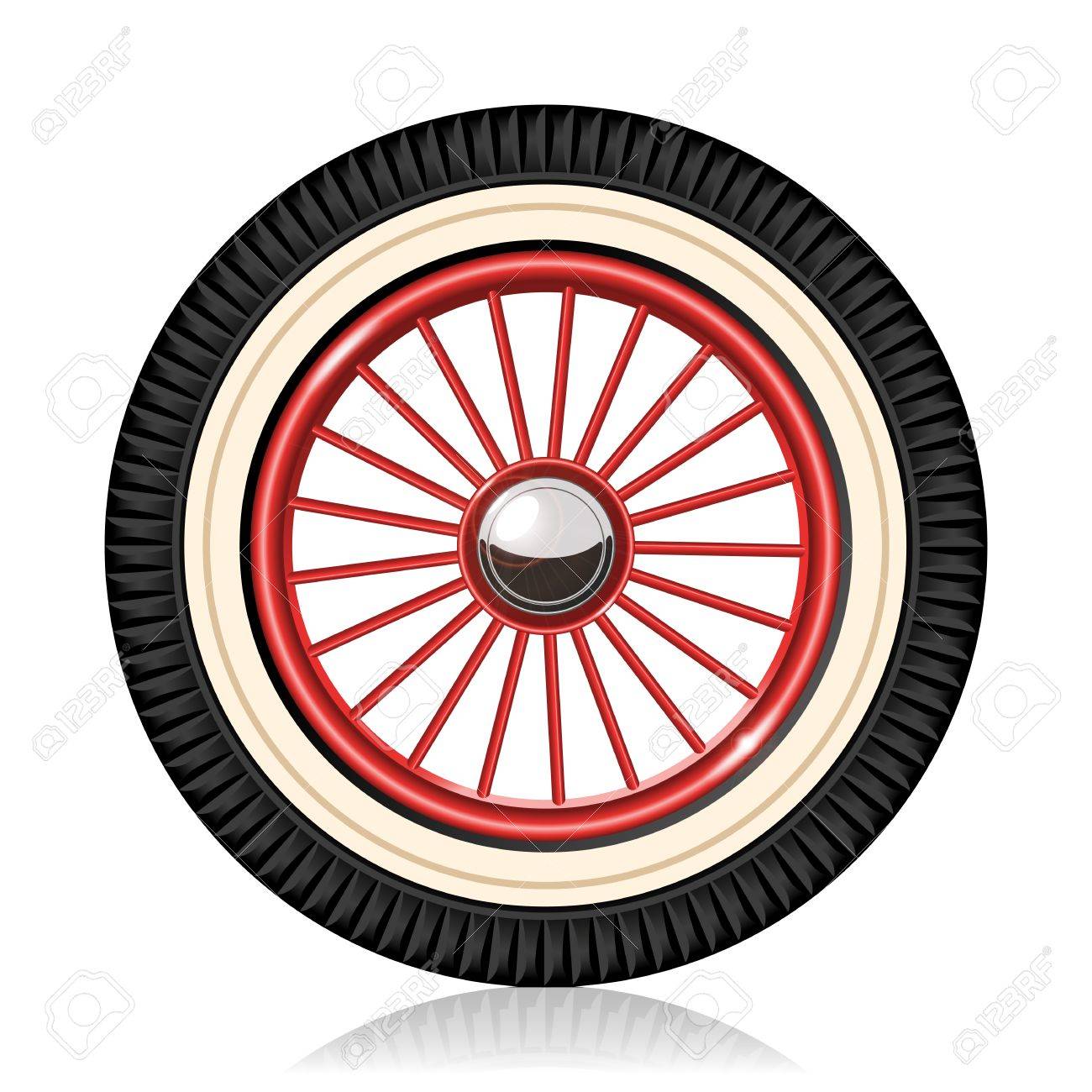 1300x1300 Retro Car Wheel. Royalty Free Cliparts, Vectors, And Stock