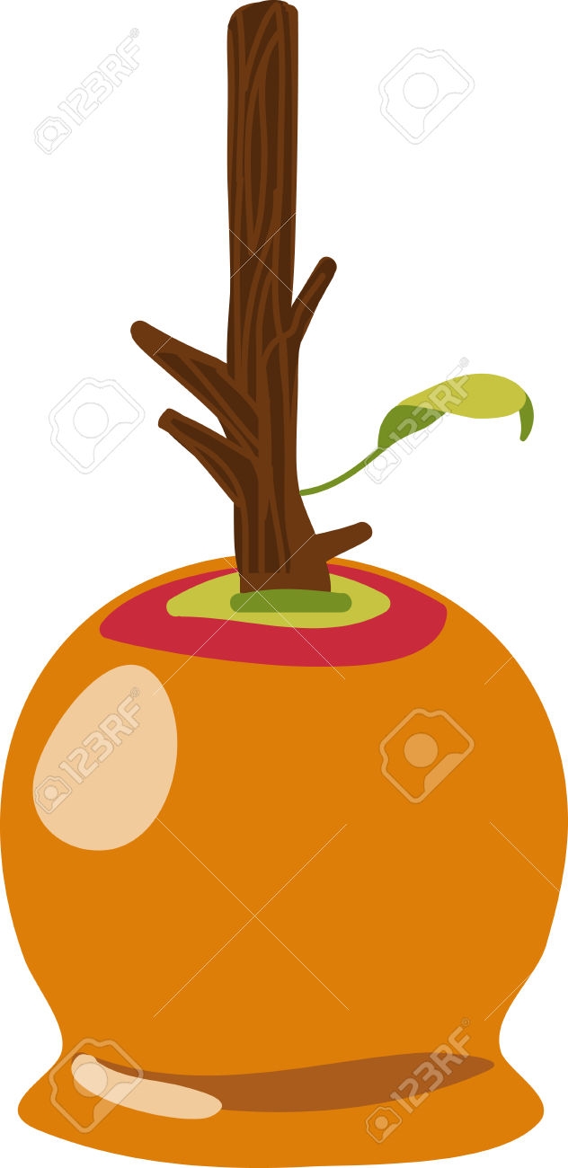 632x1300 Free Caramel Apple Clipart