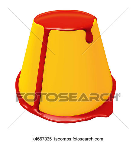450x470 Stock Illustration Of Pudding Creme Caramel K4667335