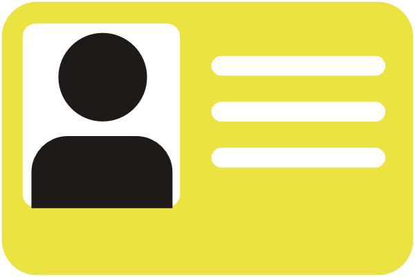 600x401 Id Card Clip Art