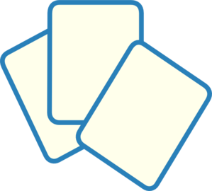 299x270 Card Deck Blue Clip Art