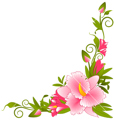 380x400 Pansy Flower Corner Border Clip Art Use These Free Images