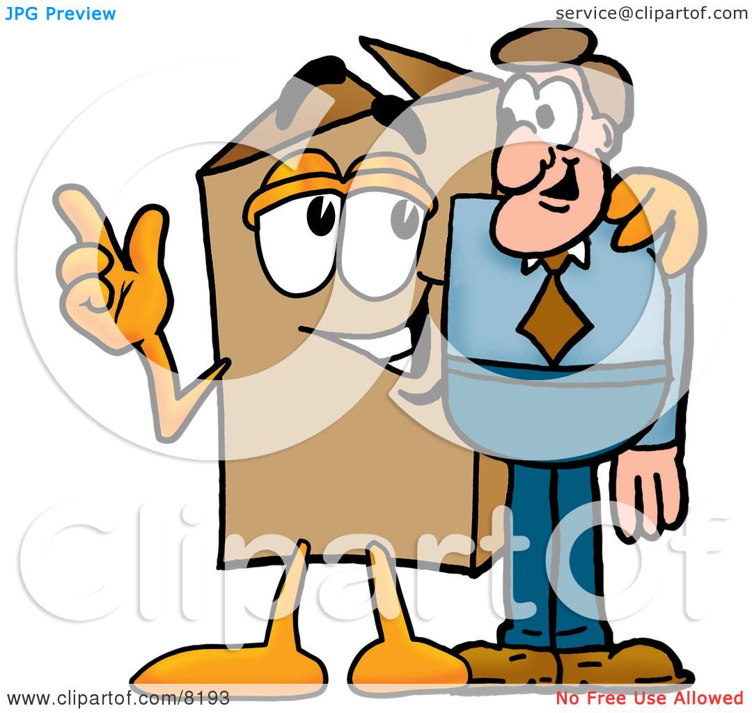 1080x1024 Clipart Picture Of A Cardboard Box Mascot Cartoon Character