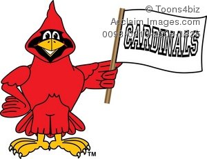 300x230 Cartoon Cardinal Cheering