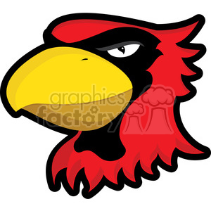 300x300 Royalty Free Cardinal Mascot 384858 Vector Clip Art Image