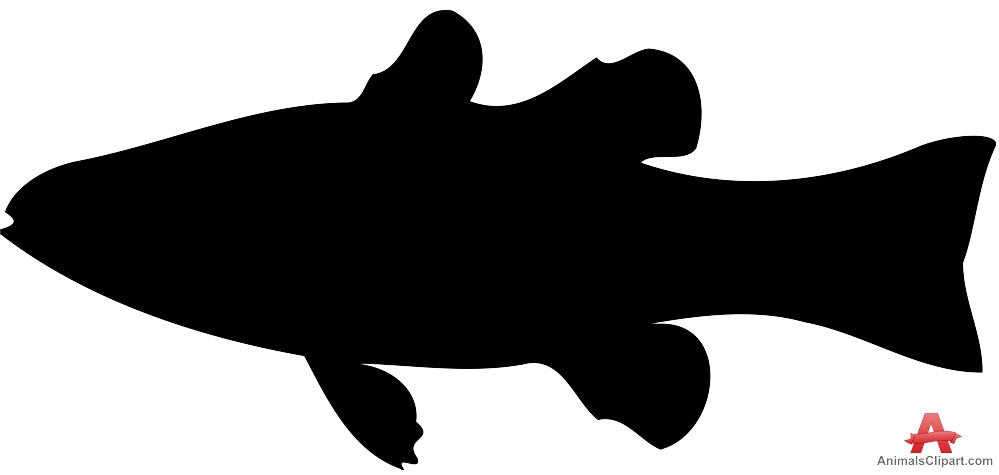 999x475 Silhouette Of Cardinal Fish Free Clipart Design Download