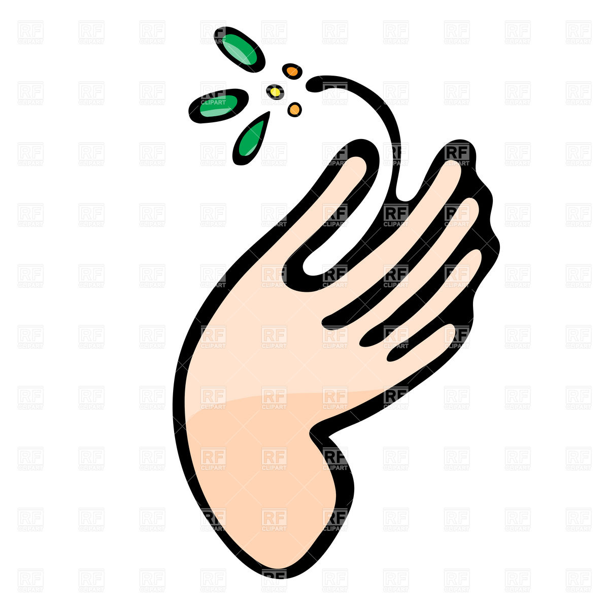 1200x1200 Hand With Plant Twig