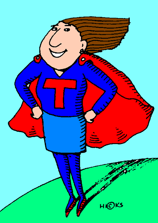 550x775 Super Teacher In Color Clip Art Gallery