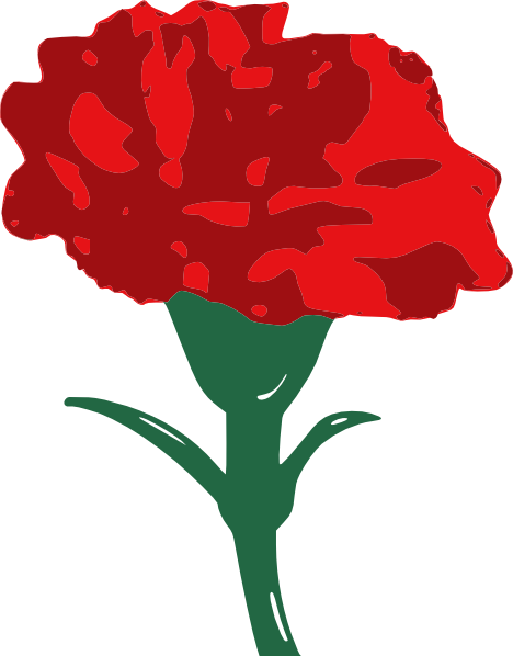 468x598 Red Carnation Clip Art