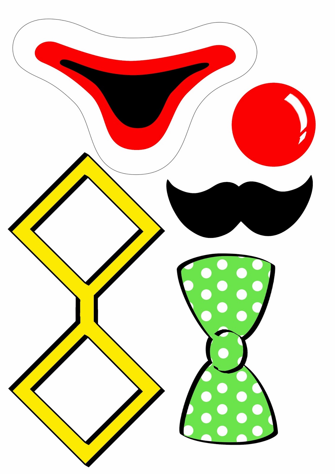 1131x1600 Photo Booth Props Fiesta Circo Photo Booth