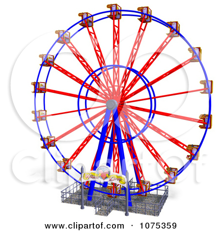 450x470 Carnival clip art 3d Wheel Of Fun Ferris Wheel Carnival Ride 5