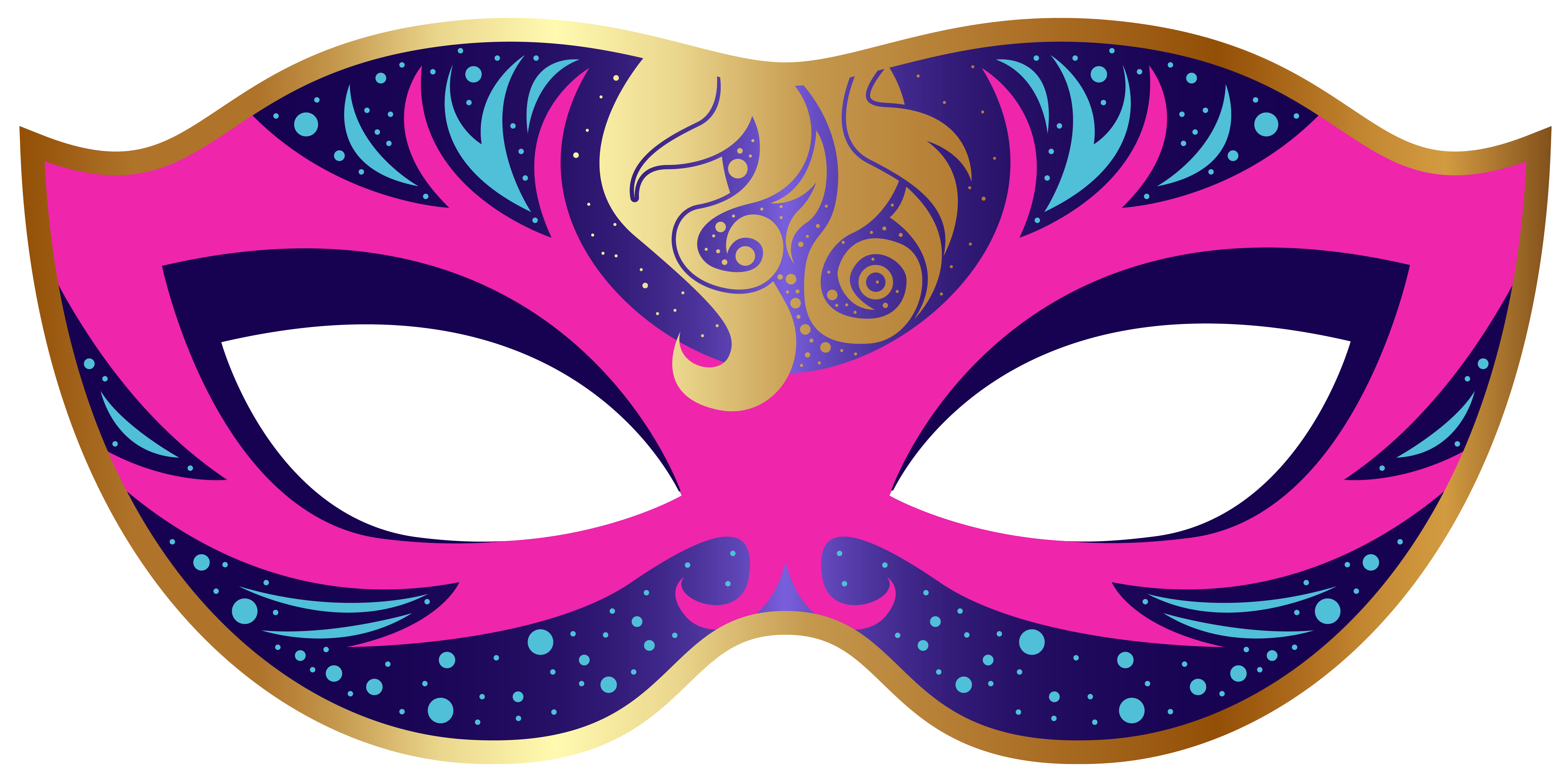 6293x3127 Pink And Blue Carnival Mask Png Clip Art Imageu200b Gallery